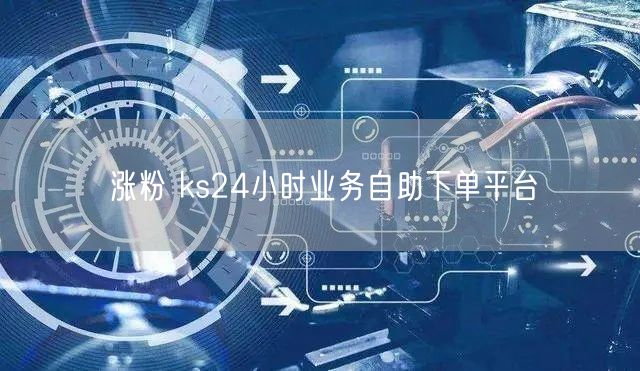 涨粉 ks24小时业务自助下单平台