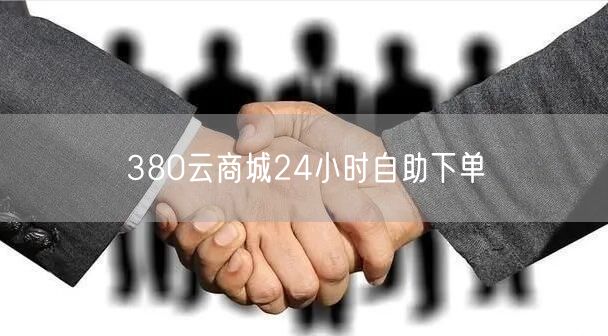 380云商城24小时自助下单