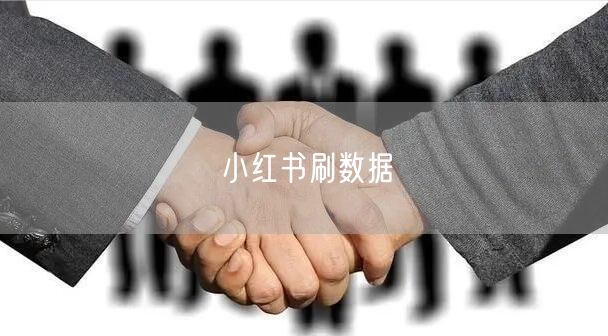 小红书刷数据