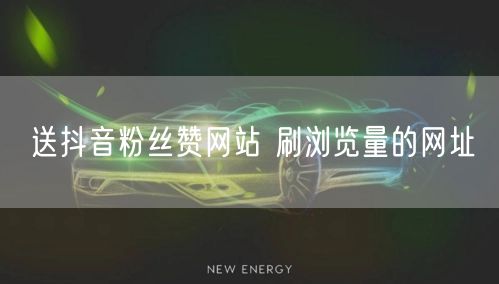 送抖音粉丝赞网站 刷浏览量的网址