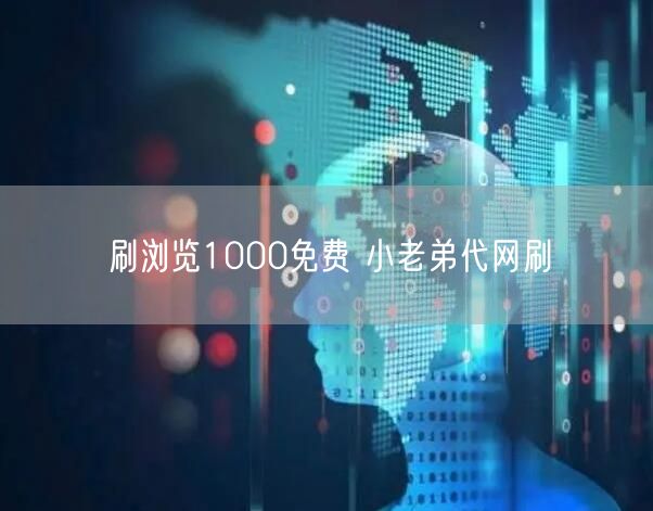 刷浏览1000免费 小老弟代网刷
