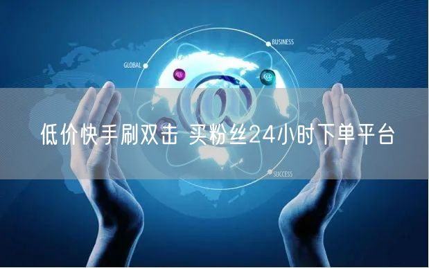 低价快手刷双击 买粉丝24小时下单平台
