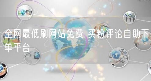 全网最低刷网站免费 买粉评论自助下单平台