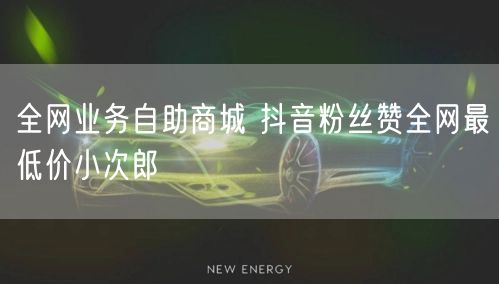 全网业务自助商城 抖音粉丝赞全网最低价小次郎