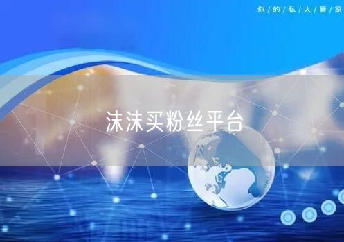 沫沫买粉丝平台