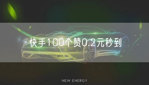 快手100个赞0.2元秒到